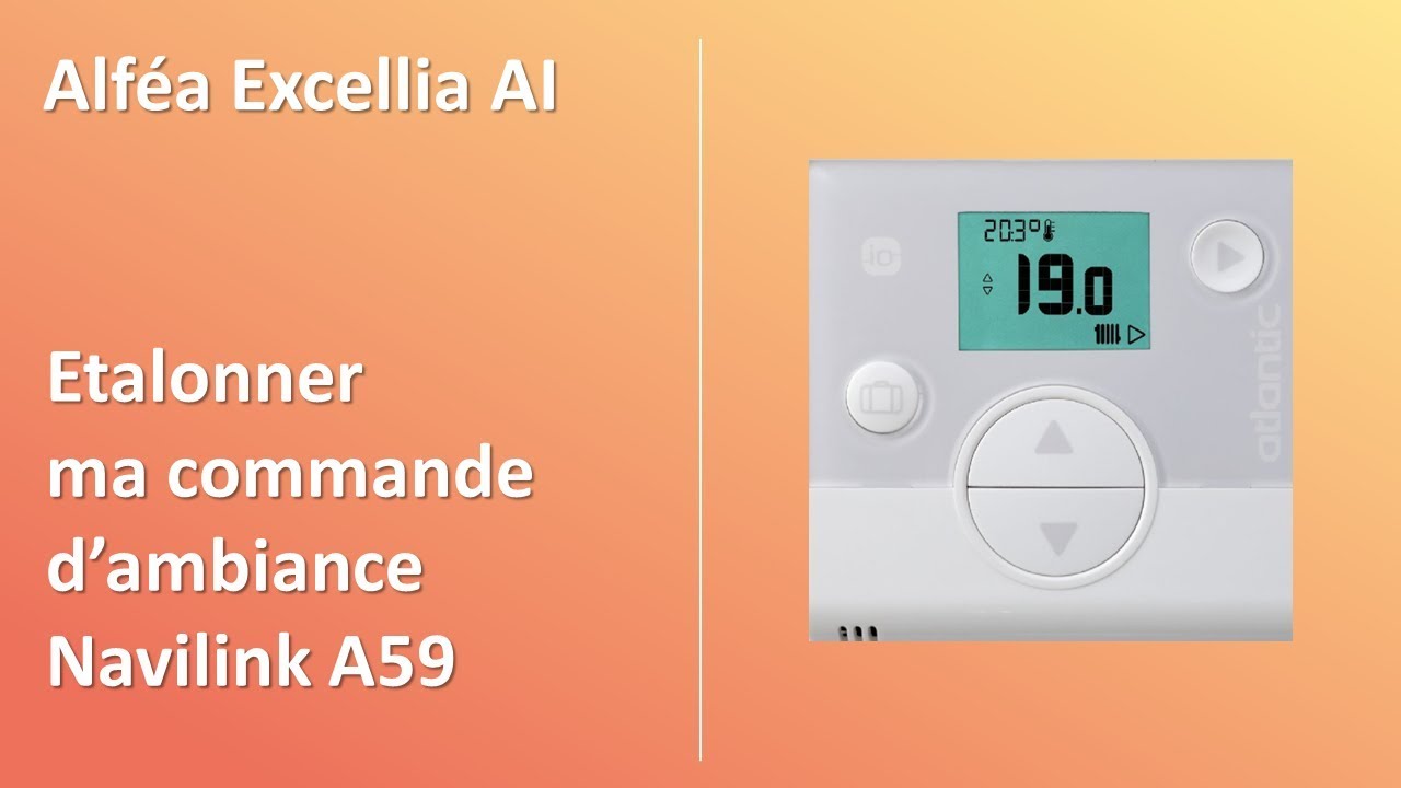 Comment étalonner le thermostat de ma pompe à chaleur Alféa A.I. ? Atlantic