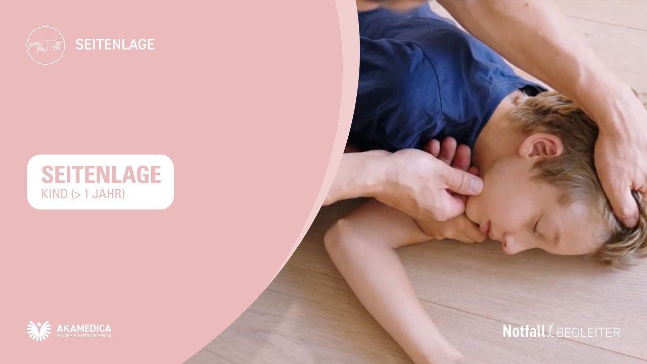 Stabile Seitenlage bei Kindern über 1 J - Erste Hilfe bei Babys und Kindern – Notfallbegleiter 42
