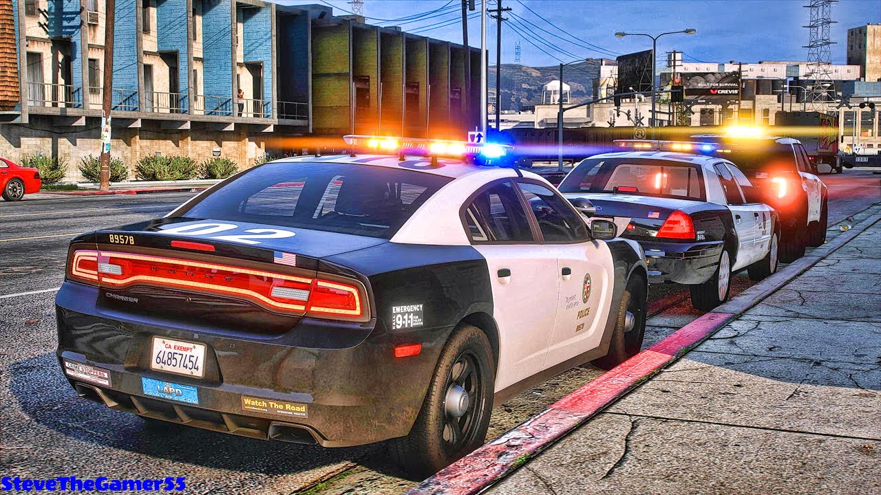 Playing GTA 5 As A POLICE OFFICER City Patrol| LAPD|| GTA 5 Lspdfr Mod| 4K
