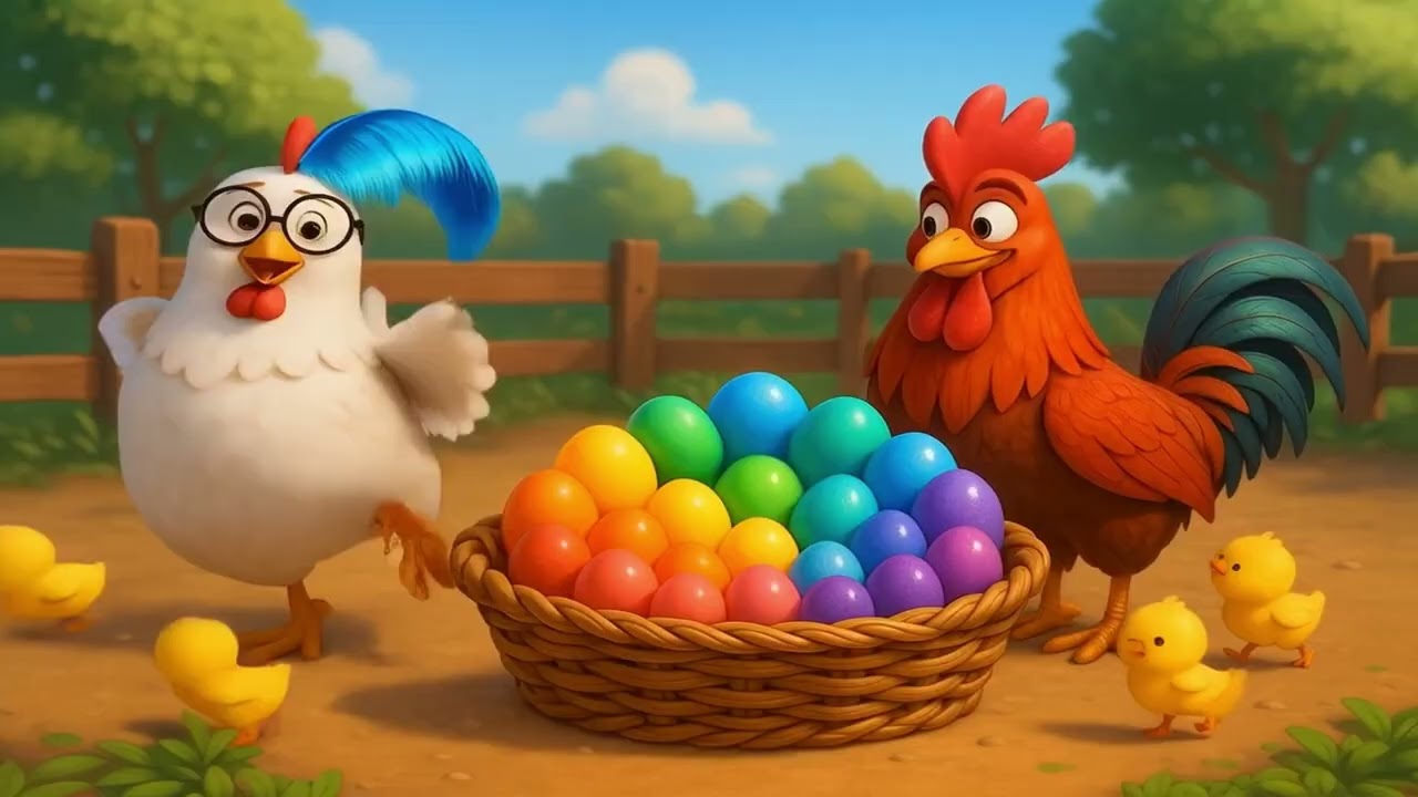 La Gallina Josefina Pone Huevos de Colores | canción Infantil