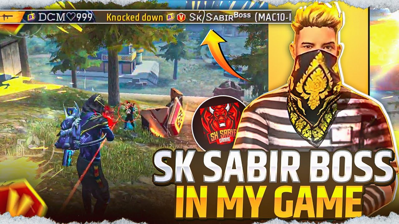 V Badge Player SK Sabir Boss In My Game 😱 | 999% IQ By DCM 999