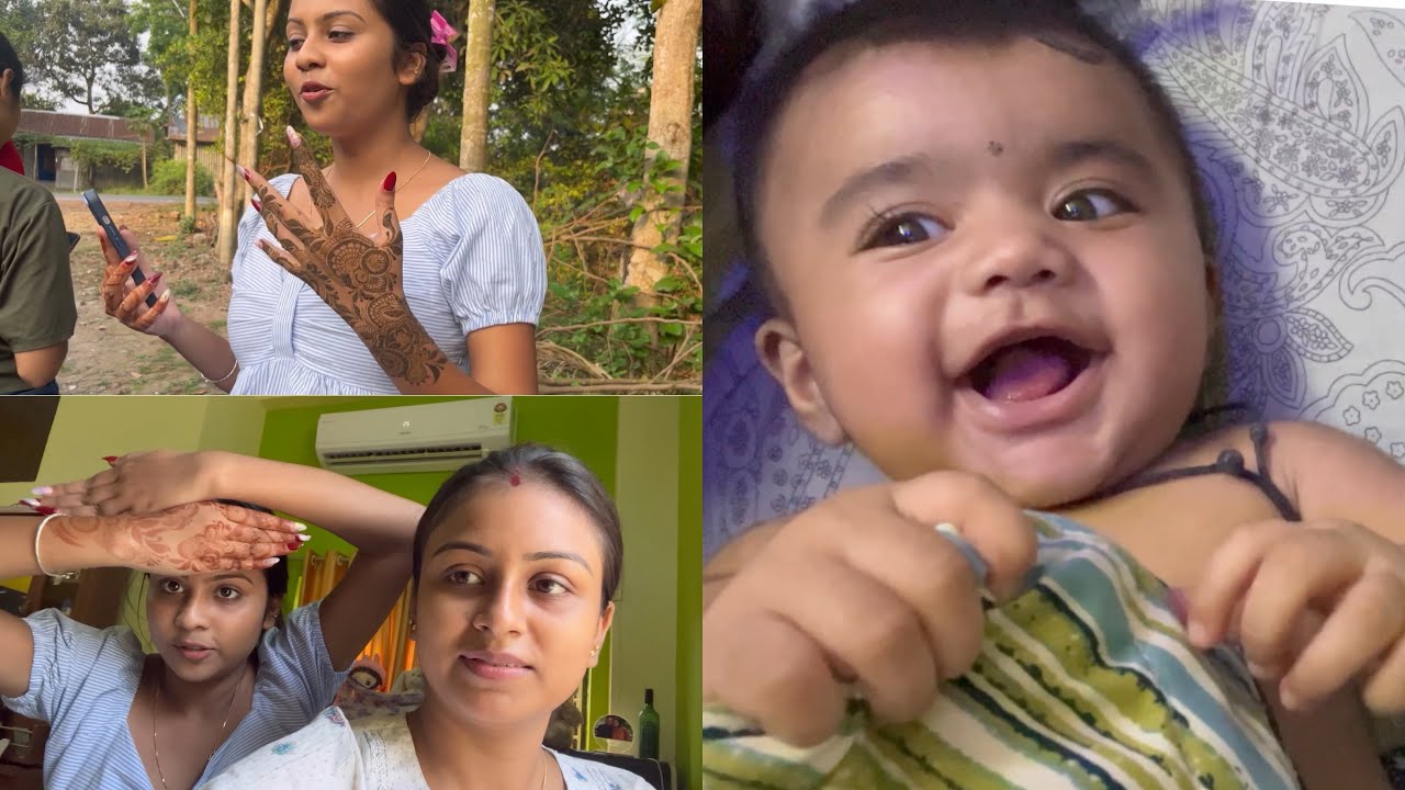 কোয়েলের রেজিস্ট্রি উপলক্ষ্যে মেহেন্দি পরালাম 😌😊