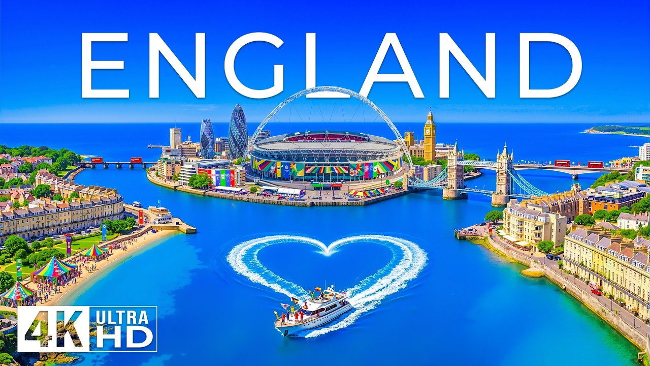England 🏴 4K | London, Big Ben, Windsor Castle & the Timeless Spirit of Football Legends