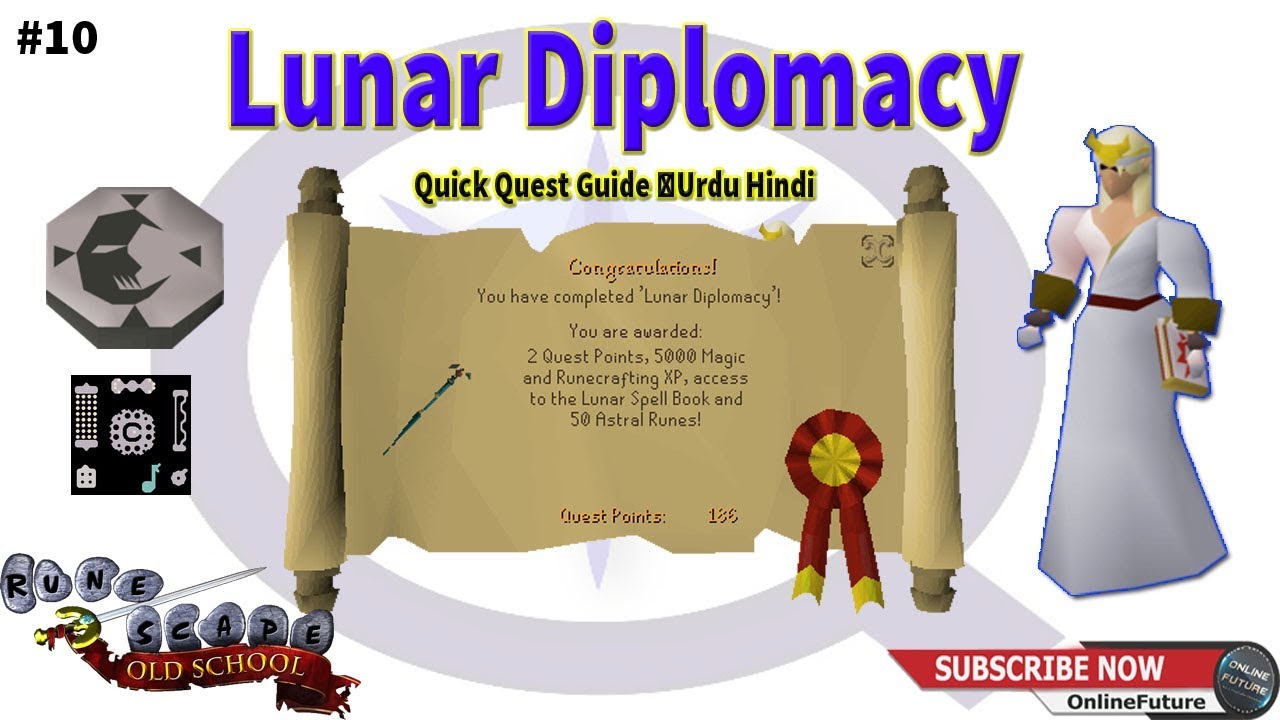 OSRS│How To Complete Lunar Diplomacy Quest 2019 │Quick Quest Guide │Urdu Hindi