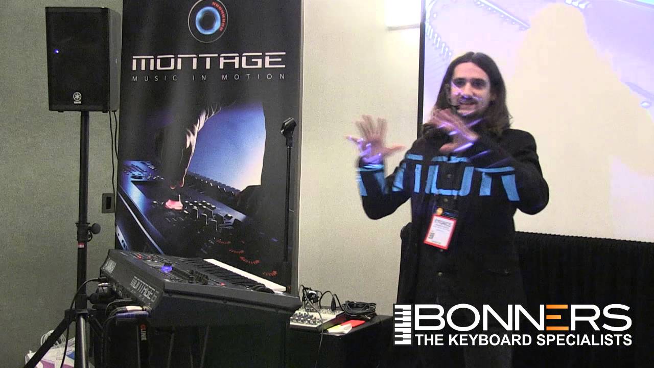 Презентация синтезаторной клавиатуры Yamaha Montage на выставке NAMM 2016