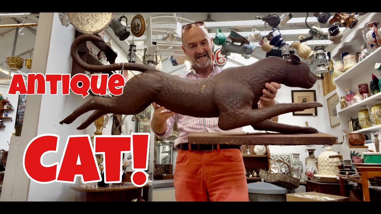 Finding & Buying an Antique Metal Cat!