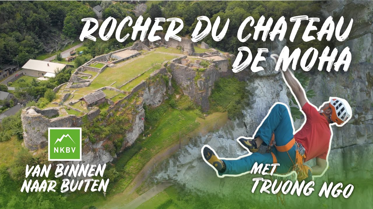 Klimmen in de buurt van Nederland: Rocher du Chateau de Moha