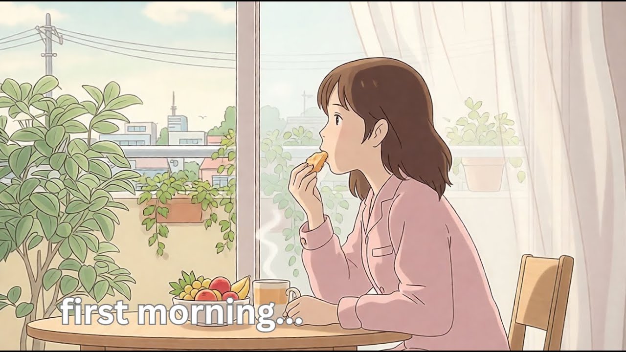 My First Morning Living Alone in the City | Animated Day in the Life | #ghiblistyle #animatedvlog
