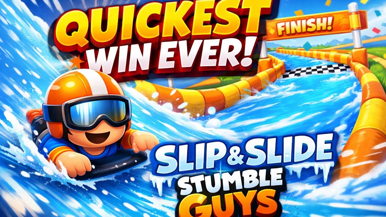 My FASTEST Slip & Slide Win Ever! 🏆💨