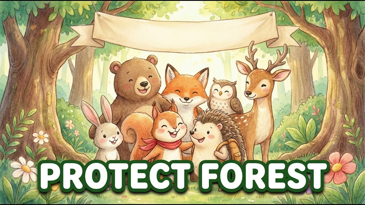 Protect Our Forest Song 🌳 Environment Nature Conservation | CherryChoco | Kids Songs