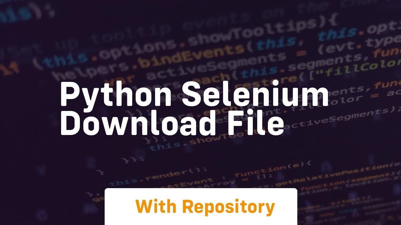 python selenium download file