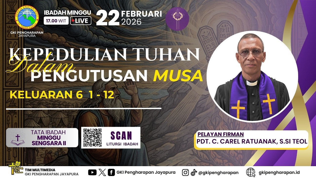 (22 FEBRUARI 2026) IBADAH MINGGU SENGSARA II 