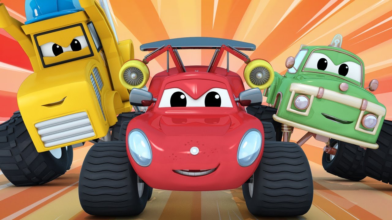La course folle ! - Monster Town 🚗 Dessin animé enfants