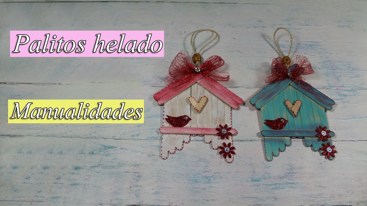 Manualidades con palitos de helado