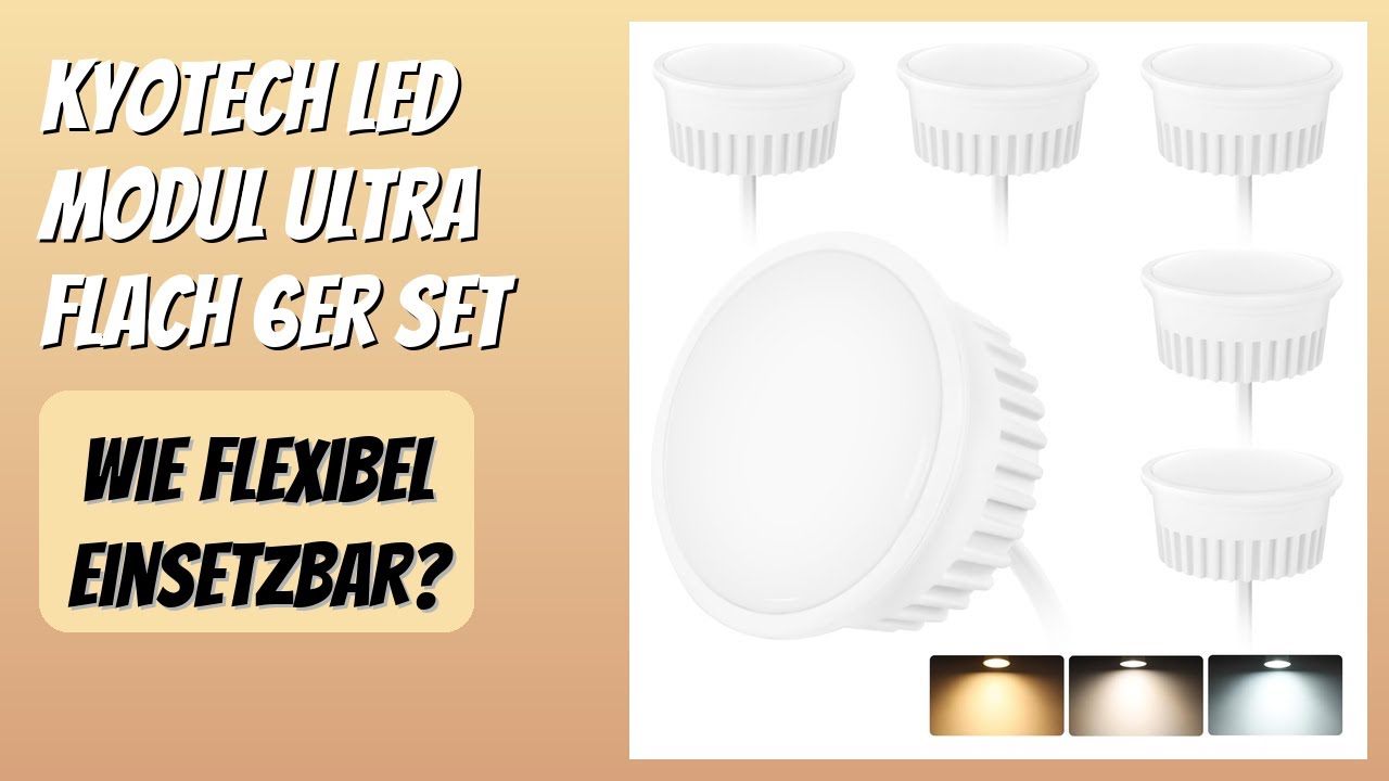 BEWERTUNG (2026): KYOTECH LED Modul Ultra Flach 6er Set. Infos