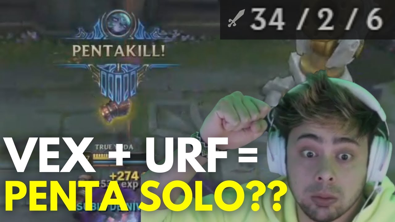 YODA TESTANDO VEX NO URF│BONECO MAIS BROKEN DO JOGO - COMPILADOS