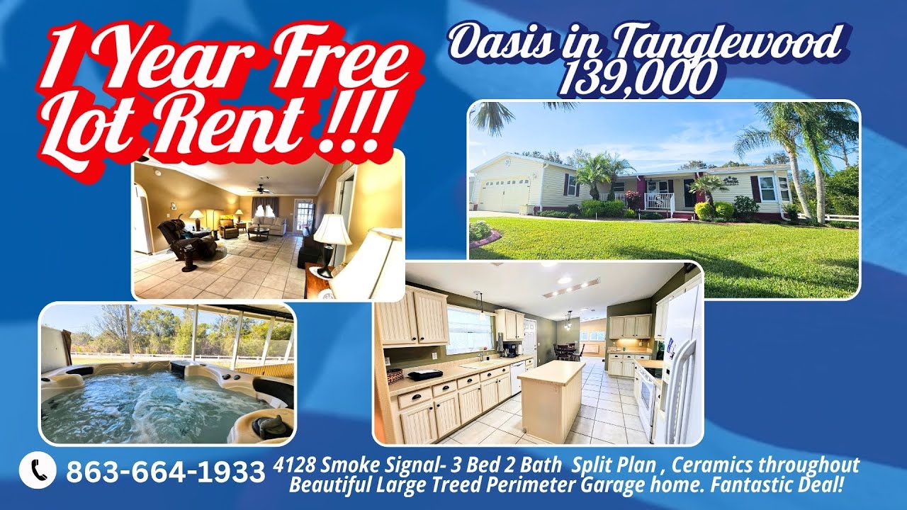 Stunning Tanglewood 55+ Home | Big Lanai + Hot Tub | 1,768 Sq. Ft. Perimeter Lot!