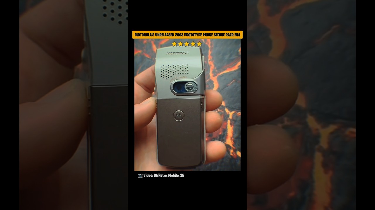 Rate ⭐ Motorola's Unreleased 2003 Prototype Phone Before Razr era