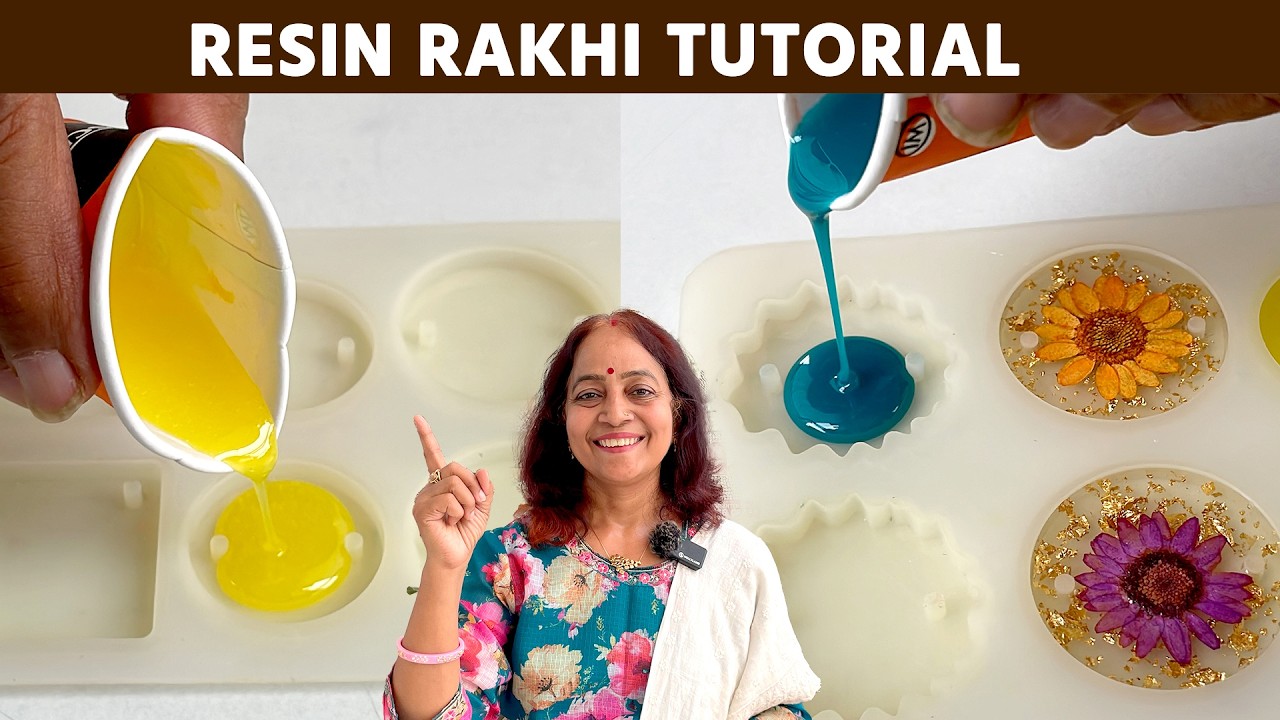 How to make Resin Rakhi | Epoxy Resin Rakhi Tutorial | Rakhi making ideas at home