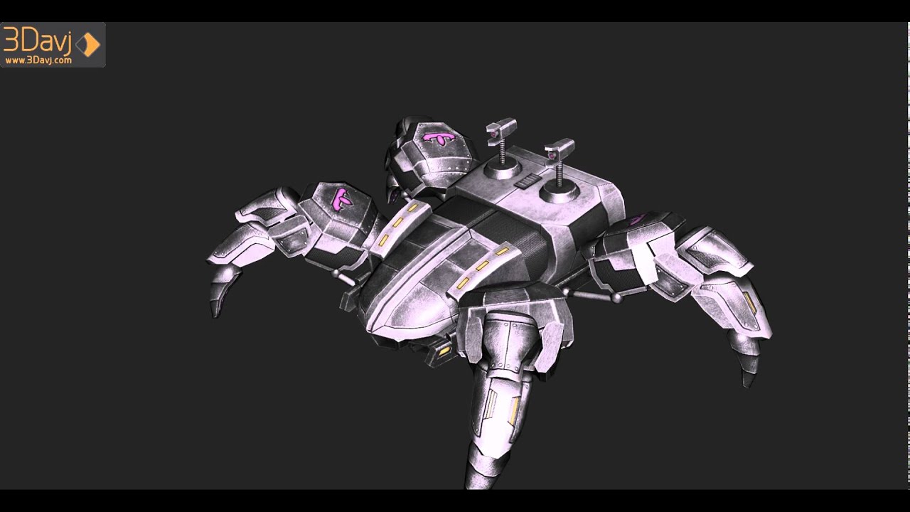 animation of character (crab)