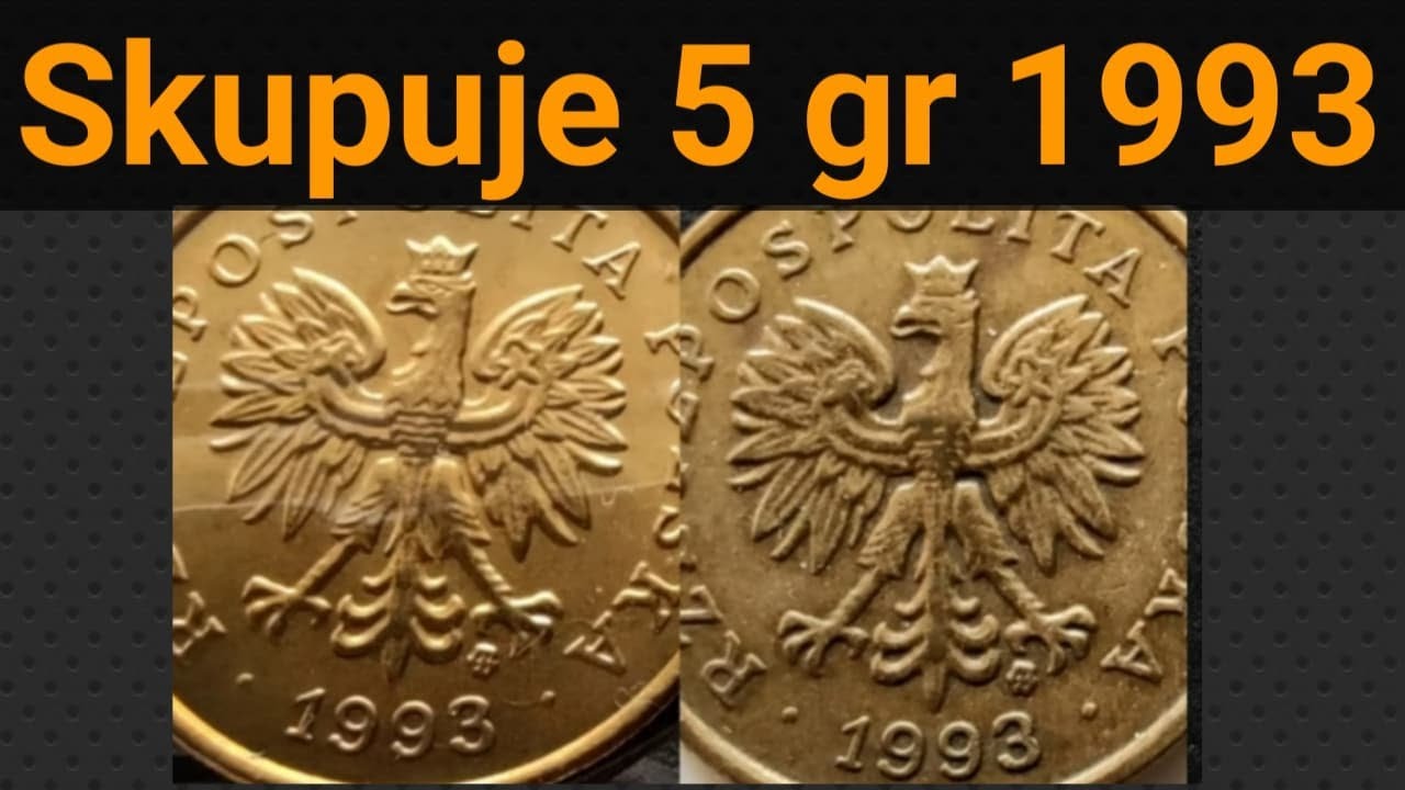 Skup Monet 5 groszy 1993 bardzo rzadka i cenna moneta, Cena aż 10000% zysku #inflacja #inwestycja