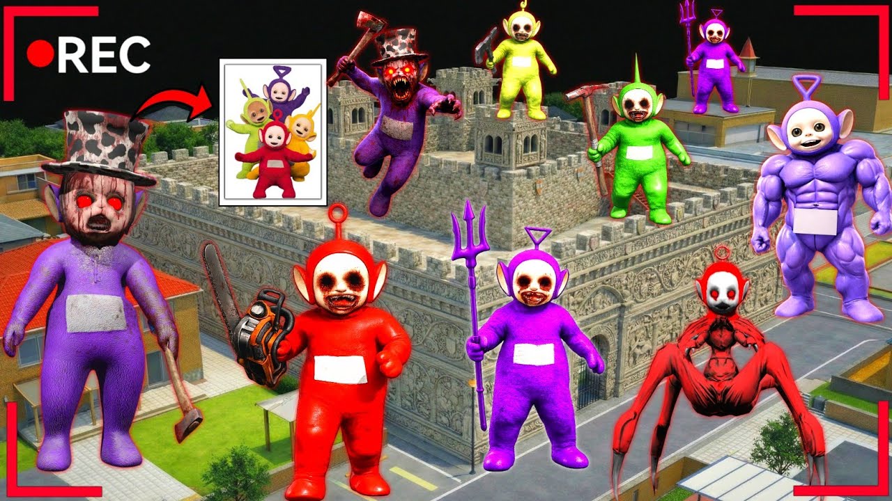 CCTV Rekam Banyak ANOMALI TELETUBBIES HORROR Serang Benteng Raksasa Di Kota😱 Sakura School Simulator