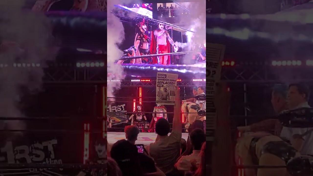 f1rst wrestling Saturday night Nitro 3 danhausen and maki itoh enterance