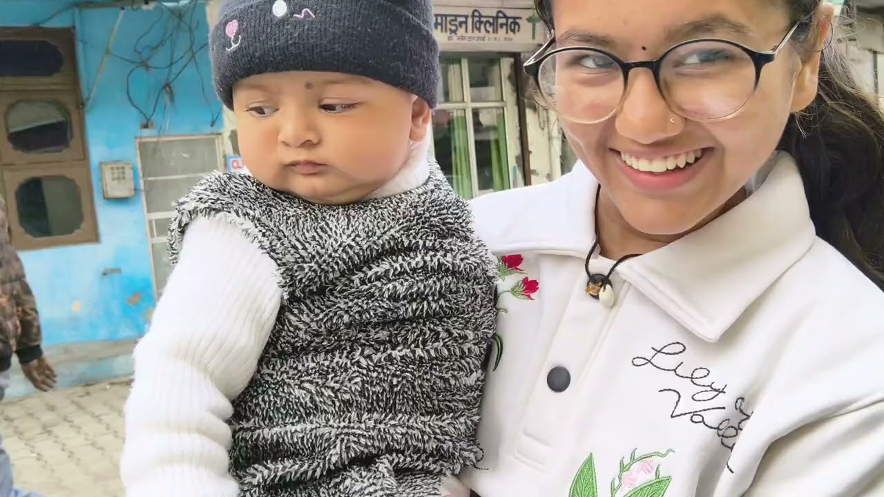 Mix language vlog without any filter 😂 #hindi #punjabi #viral #baby #family #happy #moments 