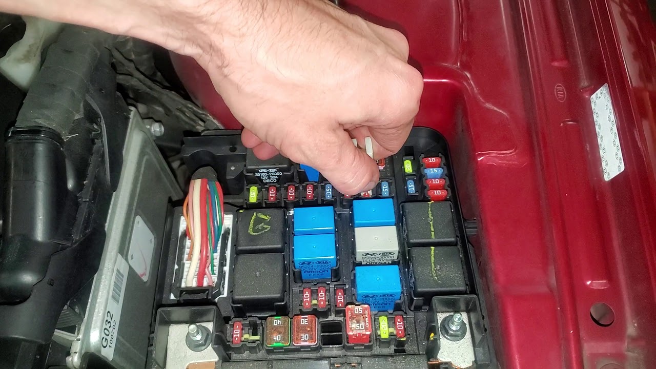 2010 Kia Forte AC Relay & Fuse, Blower Motor Relay & Fuse