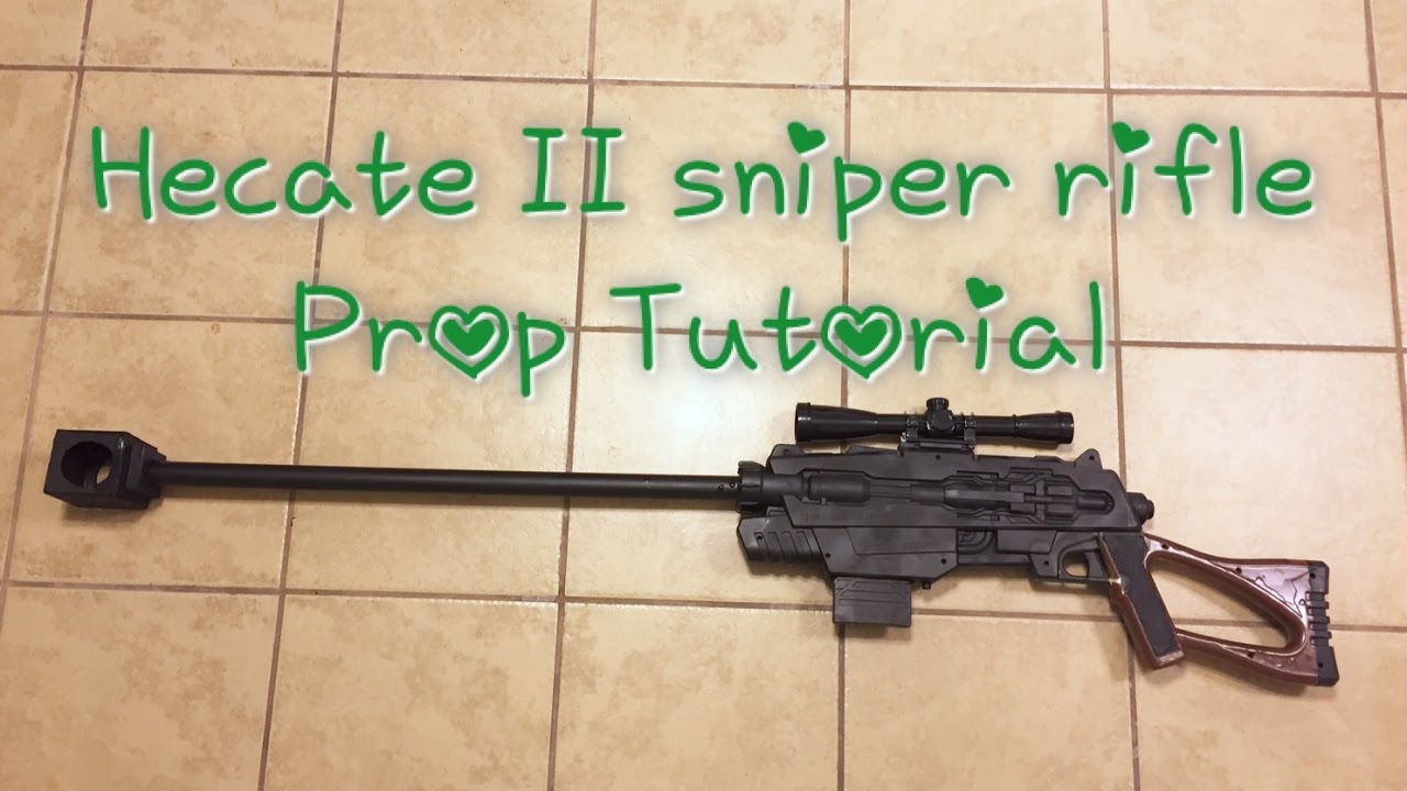 Sinon's Hecate II Sniper Rifle Prop Tutorial - Super Easy Cosplay Prop