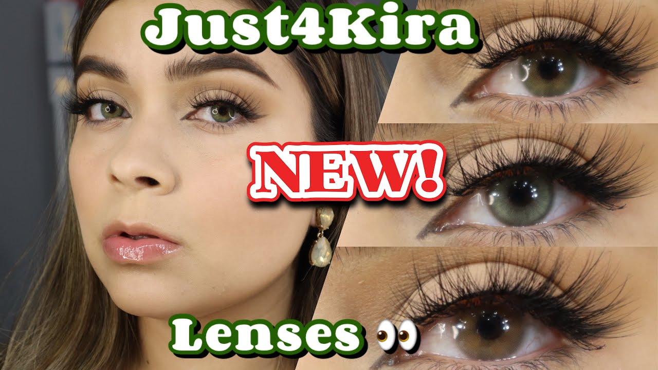 NEW! JUST RELEASED Color LENSES FROM JUST4KIRA! *review on dark brown eyes