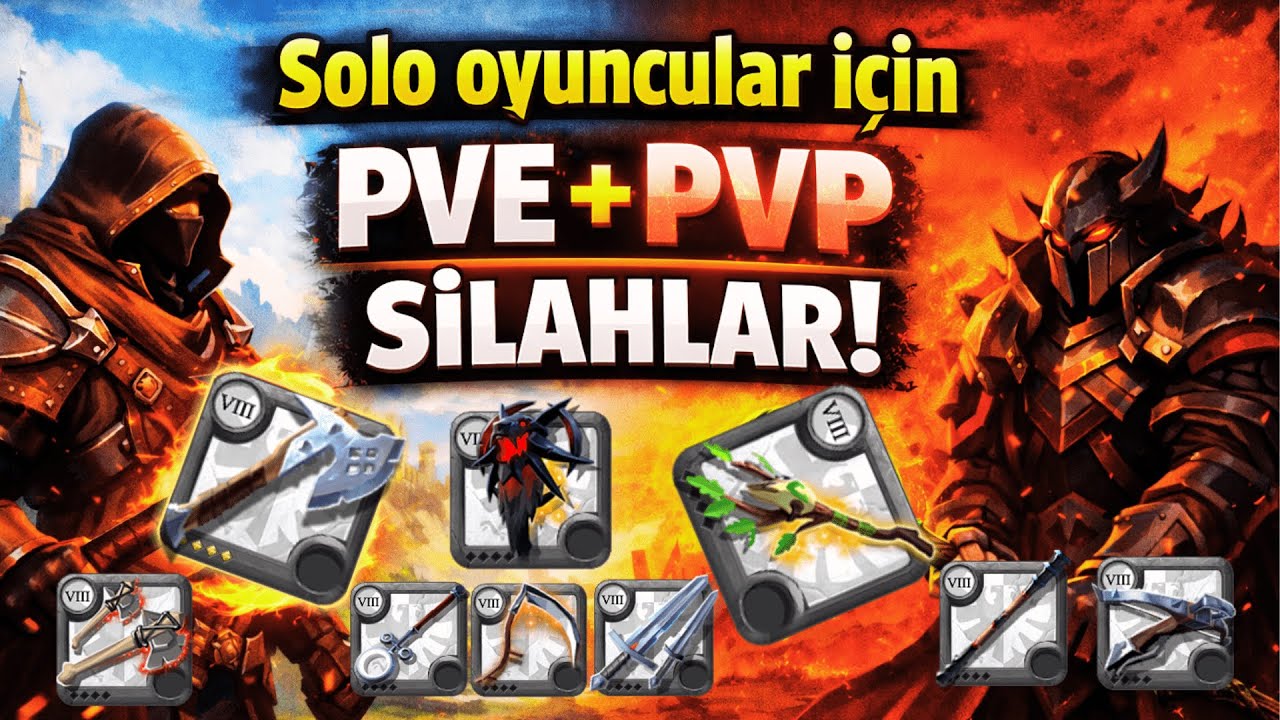 Albion Online - Solo Oyuncular İçin EN GÜÇLÜ PVE+PVP Silahları (2026)