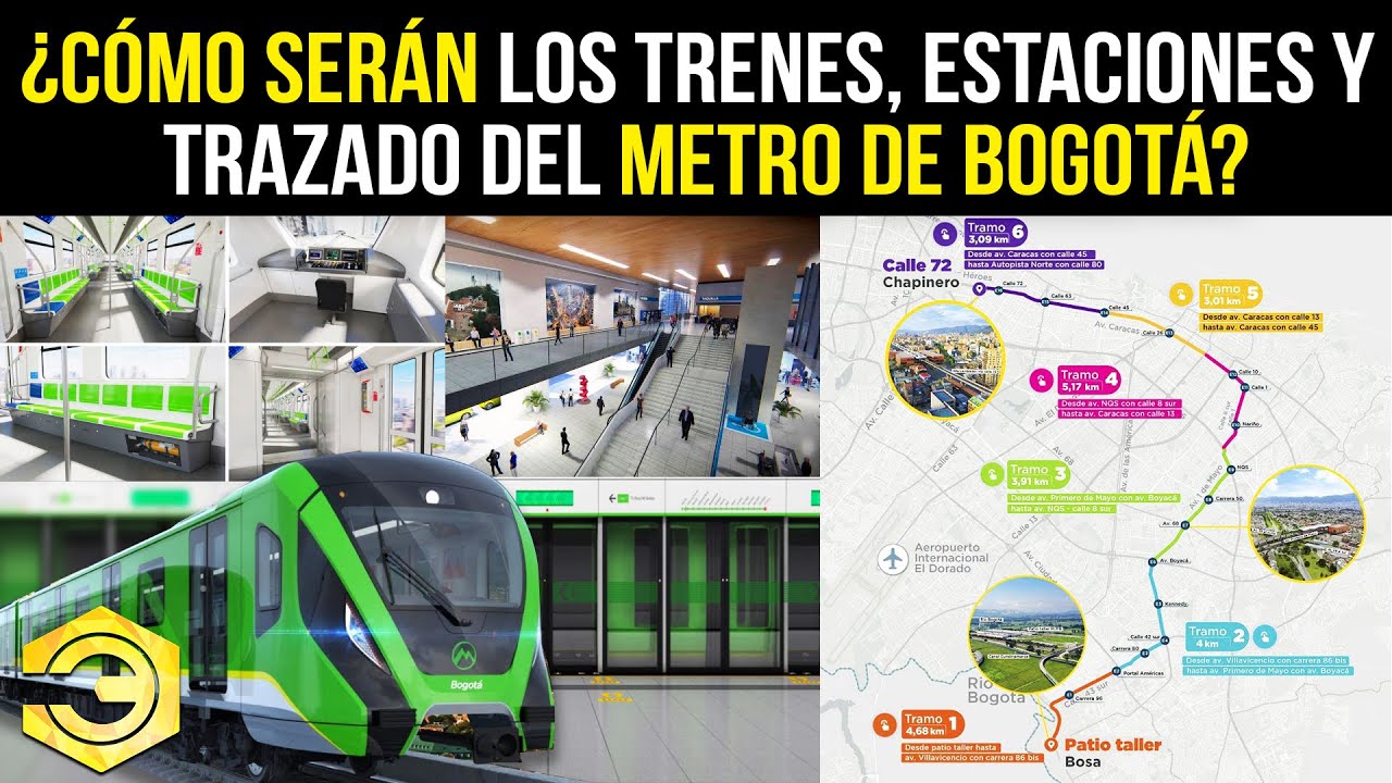 ¿Cómo Serán los Trenes, Estaciones y Trazado del Metro de Bogotá?