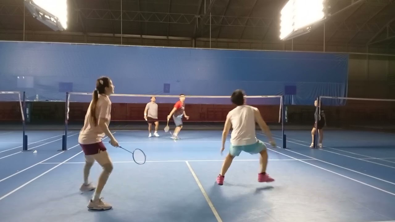 กุ้ง + พฤก // เชษ + บอย #badminton #กุ๊งกิ๊งชวนตีแบด #bad 