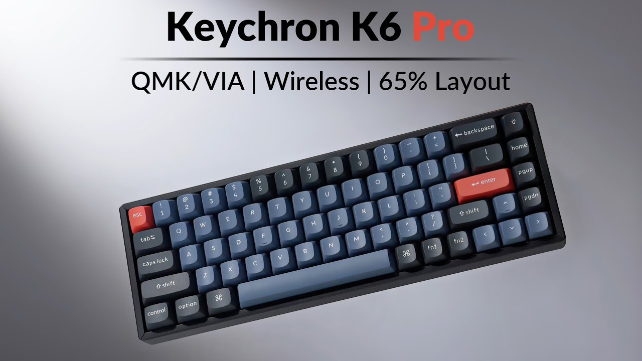 Keychron K6 Pro QMK VIA Wireless Custom Mechanical Keyboard