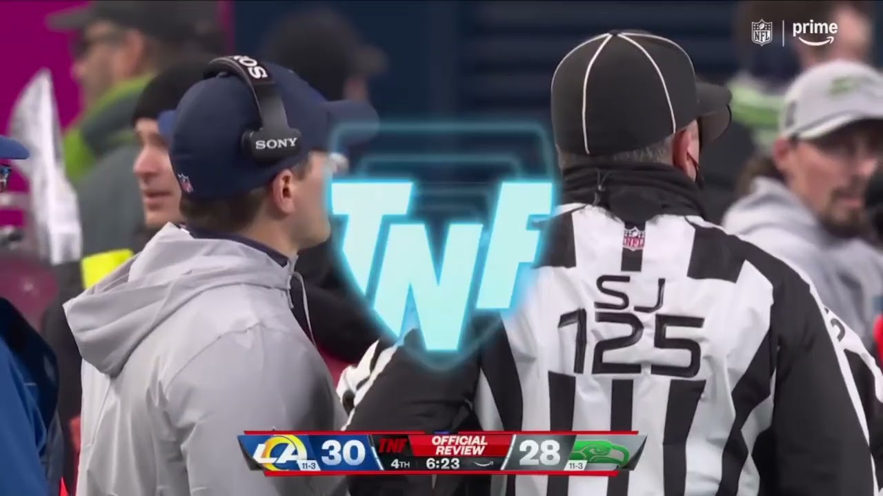Seahawks Vs Rams Backward Pass Call Play And Under Review Clip