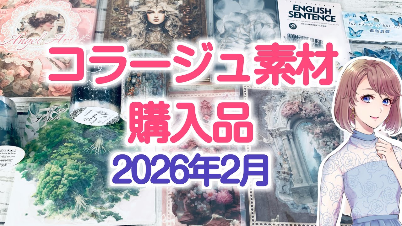【購入品紹介】コラージュノート用にコラージュ素材を楽天市場で大量購入しました♪