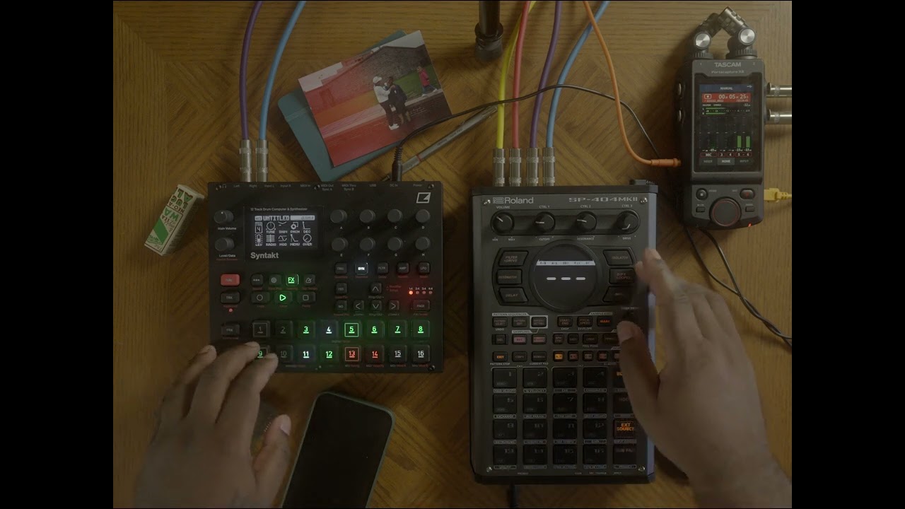 Trap flavored jam on the Elektron Syntakt and SP404 MKII