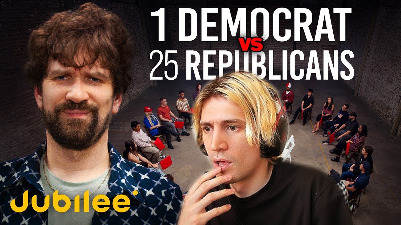 1 Democrat vs 25 Trump Voters | xQc Reacts (Part 1)