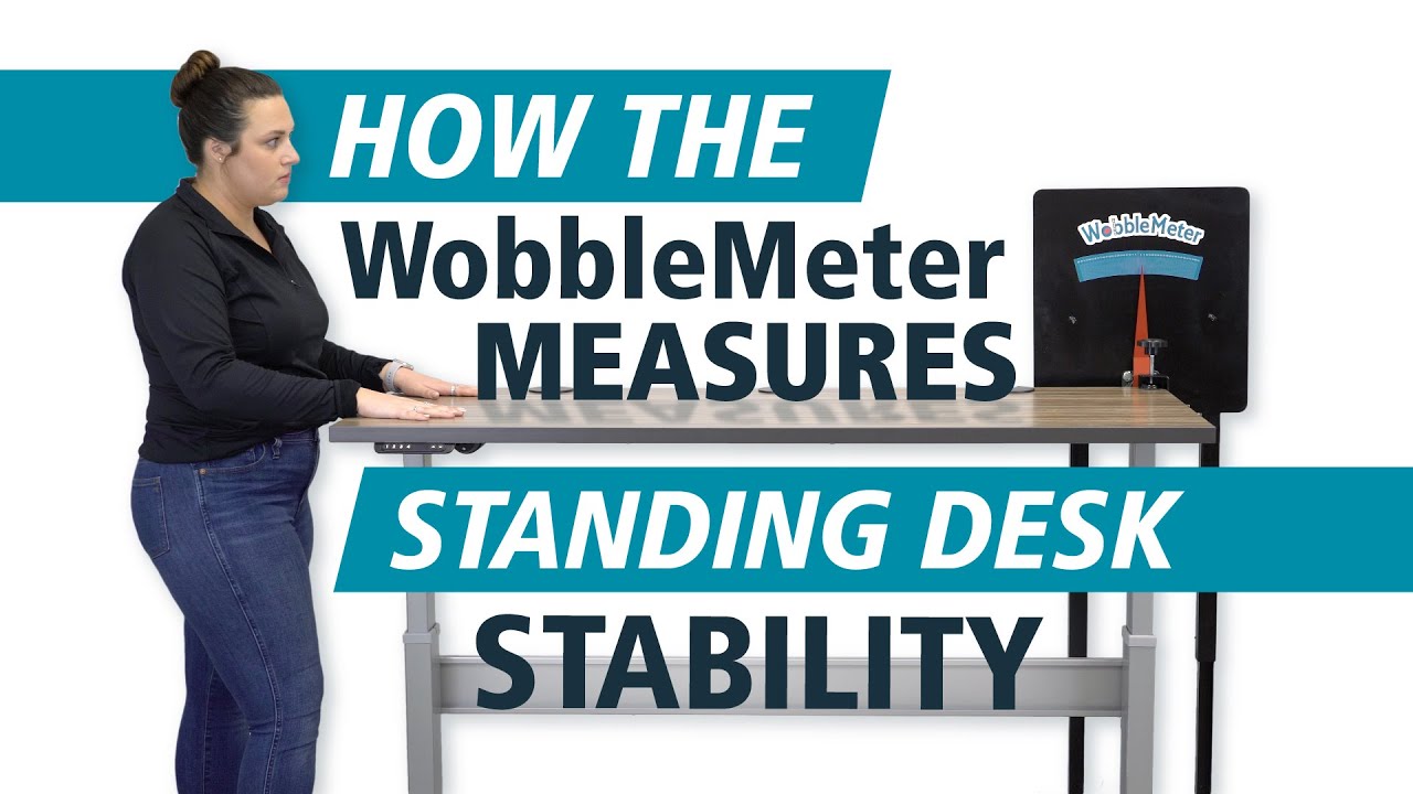 Тест на устойчивость столов с регулировкой высоты WobbleMeter: как это работает