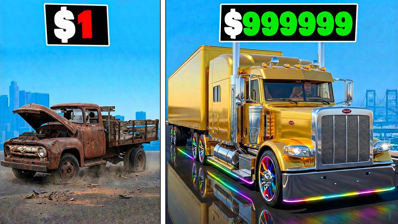 Franklin & Shinchan Unlocking $0 to $99,999,999 Truck in GTA 5
