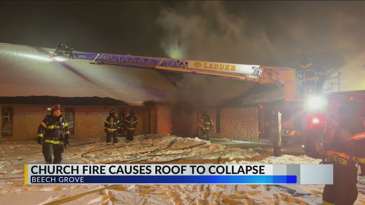 IFD battles large church fire in Beech Grove