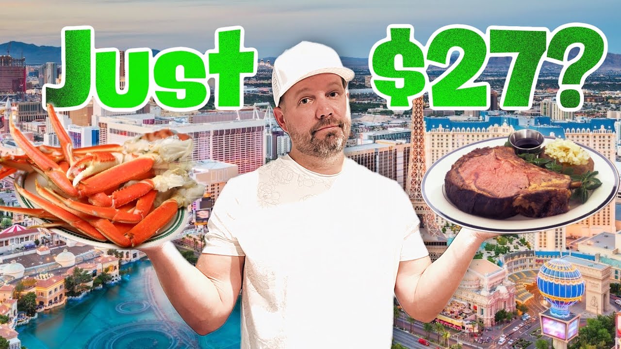 All you can eat CRAB and PRIME RIB in Vegas for just $27?  YES! How's the rest of the buffet? #palms