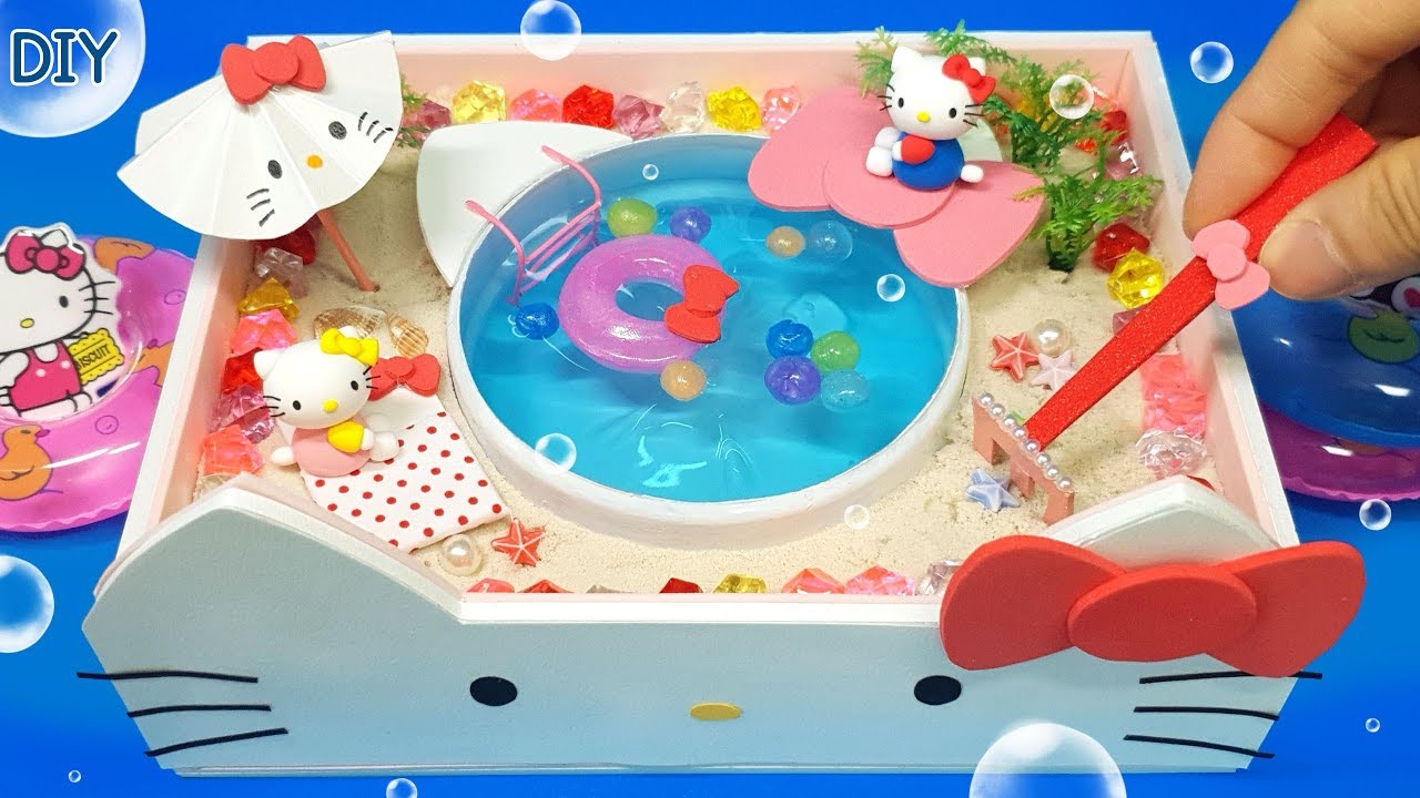 Миниатюрный бассейн своими руками №3 - Бассейн Hello Kitty!!