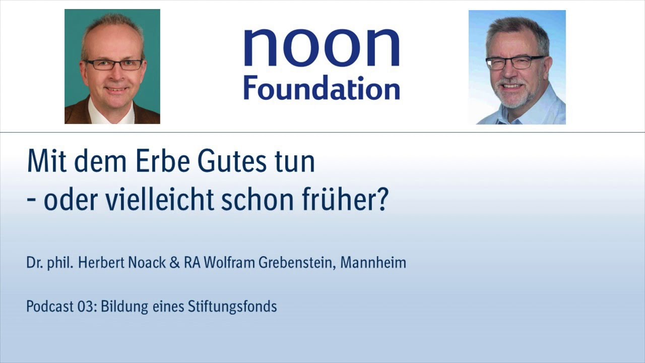 03   Bildung eines Stiftungsfonds