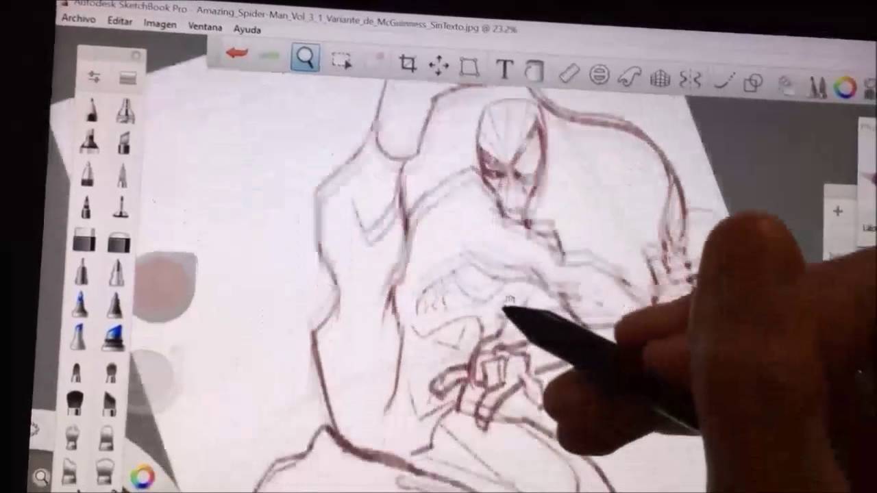 APRENDE A DIBUJAR SPIDERMAN ESTILO HUMBERTO RAMOS