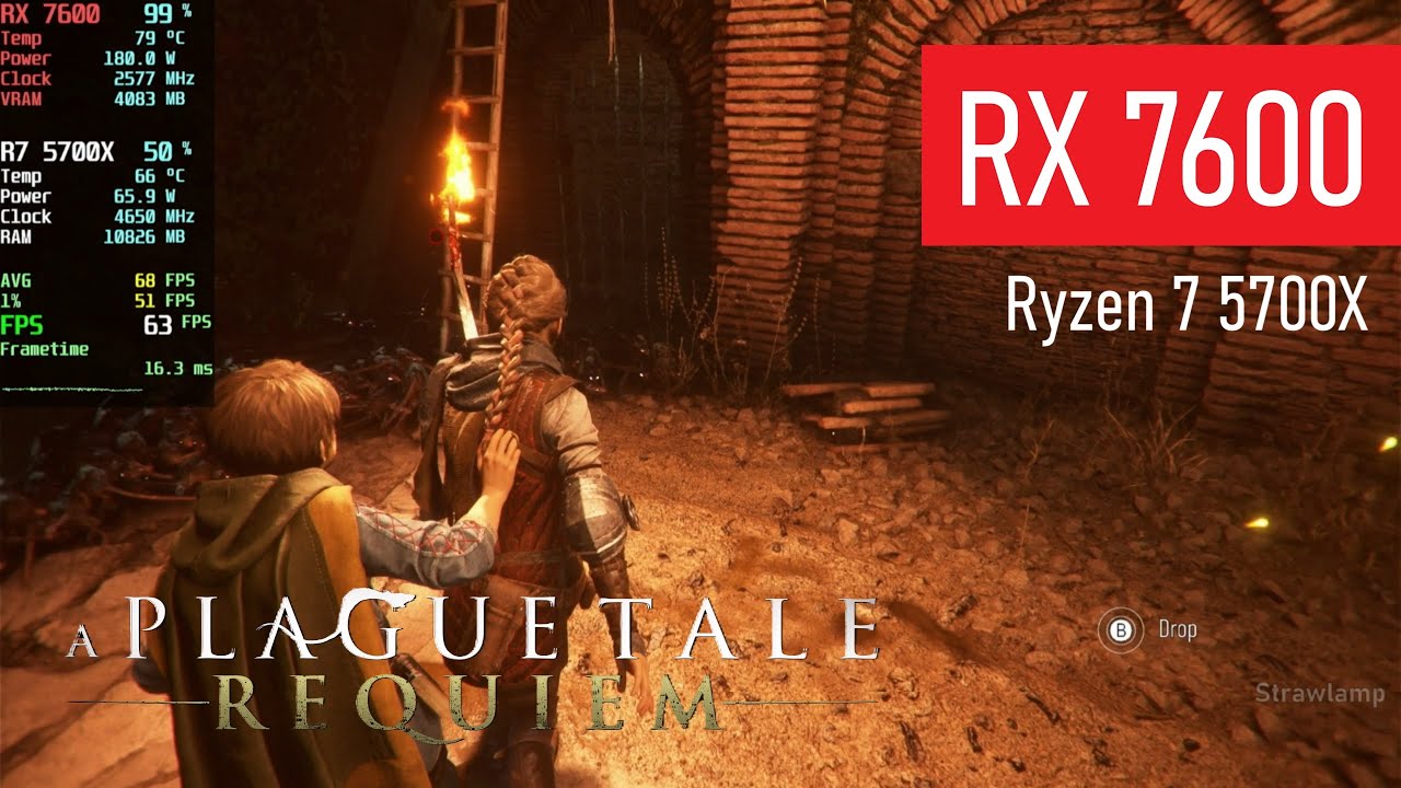 A Plague Tale: Requiem | RX 7600 8GB | Ryzen 7 5700X