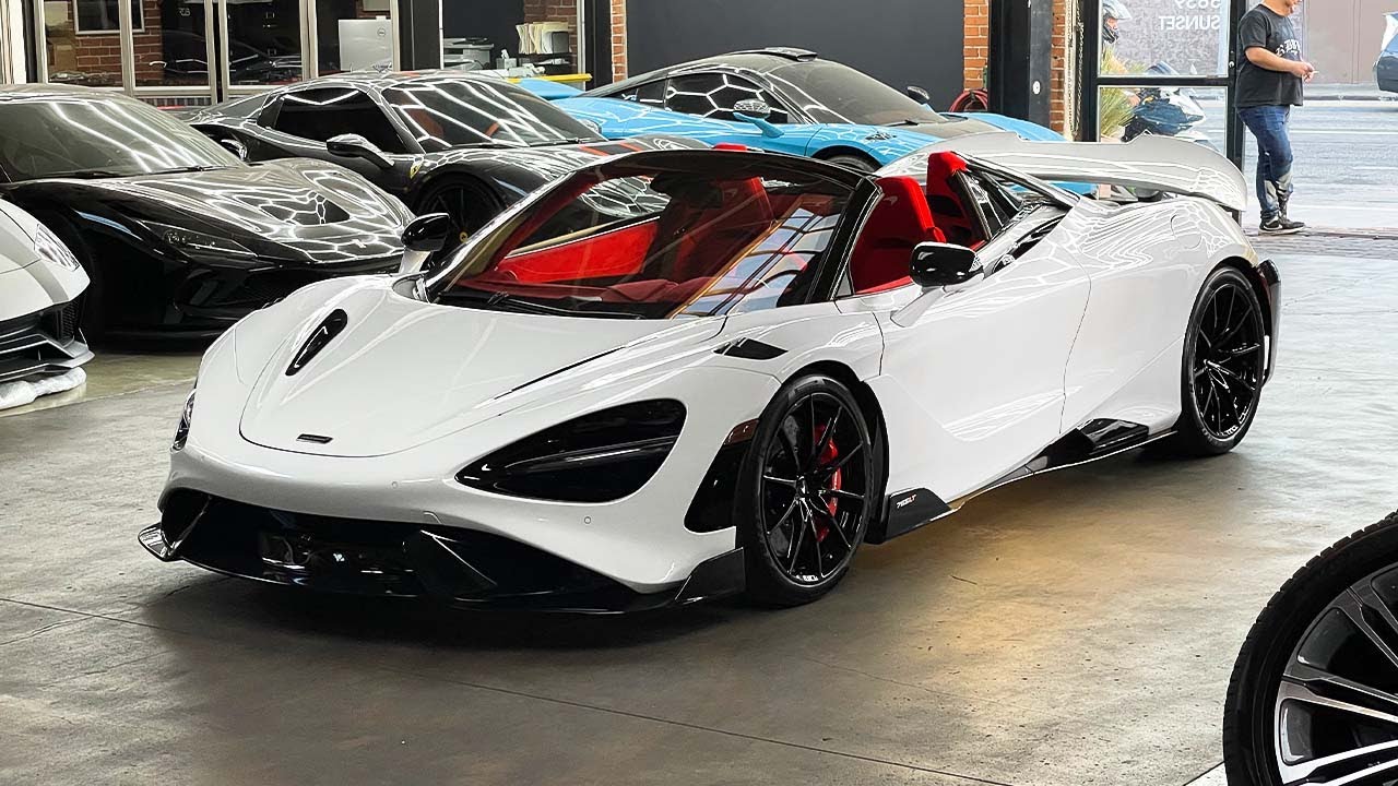 McLaren 765LT Spider LOUD Exhaust FULL RED Interior, Vik's Twin Widebody Urus.