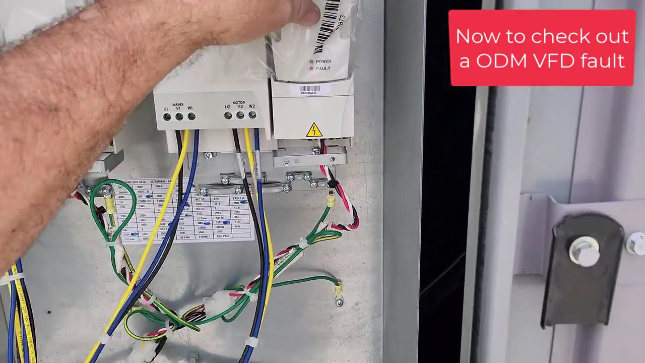 Carrier 50P config change and ODM VFD diagnosing