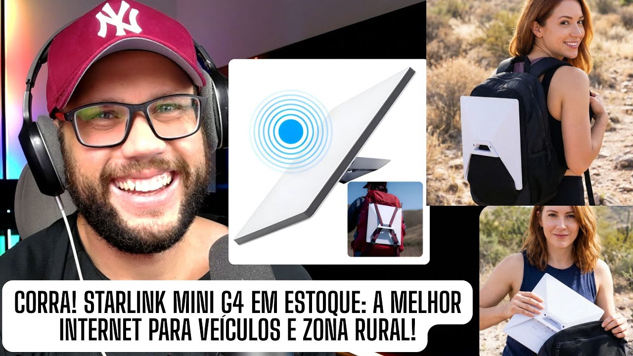 CORRA! Starlink Mini G4 em Estoque A Melhor Internet para Veículos e Zona Rural!